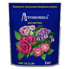 Мінеральне добриво для квітучих, 1 кг. Агрономіка NPK 14.11.24