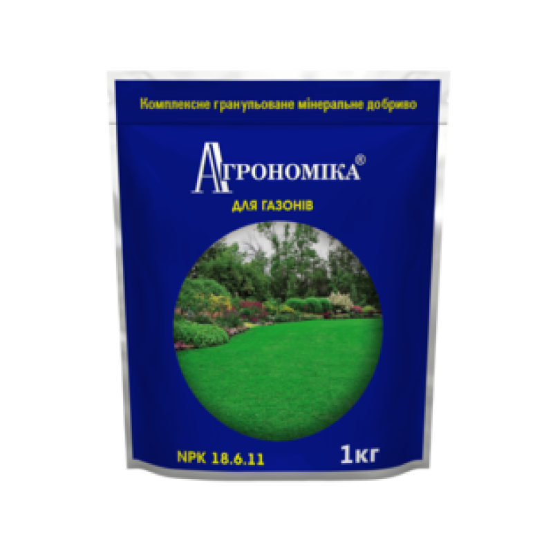 Добриво для газонів – 1 кг. Агрономіка NPK 18.6.11